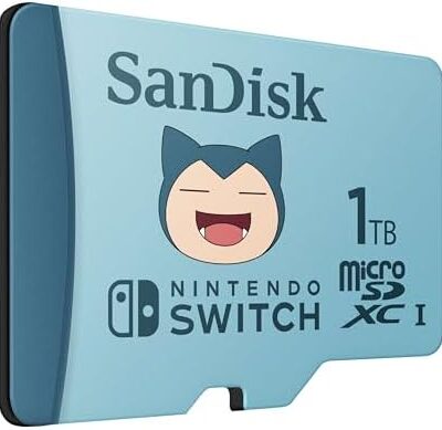 SanDisk 1TB microSDXC Card Licensed for Nintendo-Switch, Pokémon Snorlax Edition
