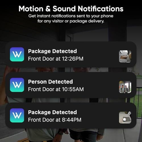 WYZE Wireless Duo Cam Video Doorbell  Battery Powered - Afbeelding 10