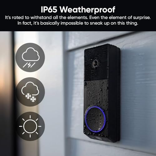 WYZE Wireless Duo Cam Video Doorbell  Battery Powered - Afbeelding 9